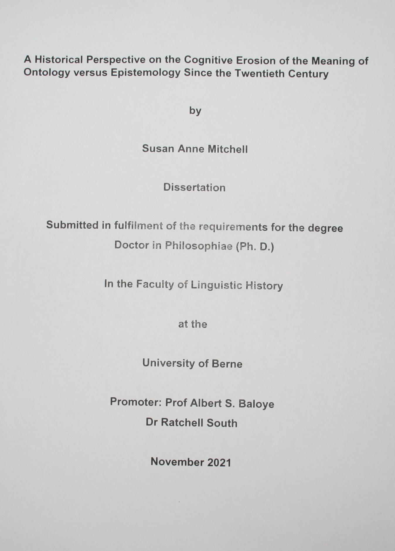 front page of research paper with logo